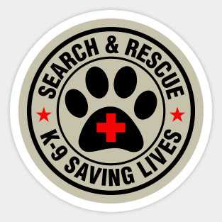 K9 Search & Rescue Sticker